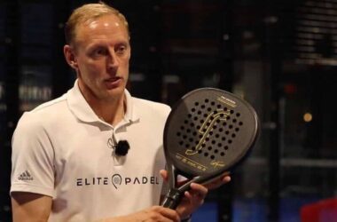 Micke at Elitepadel testing the RS Pro Edition Cayetano Rocafort