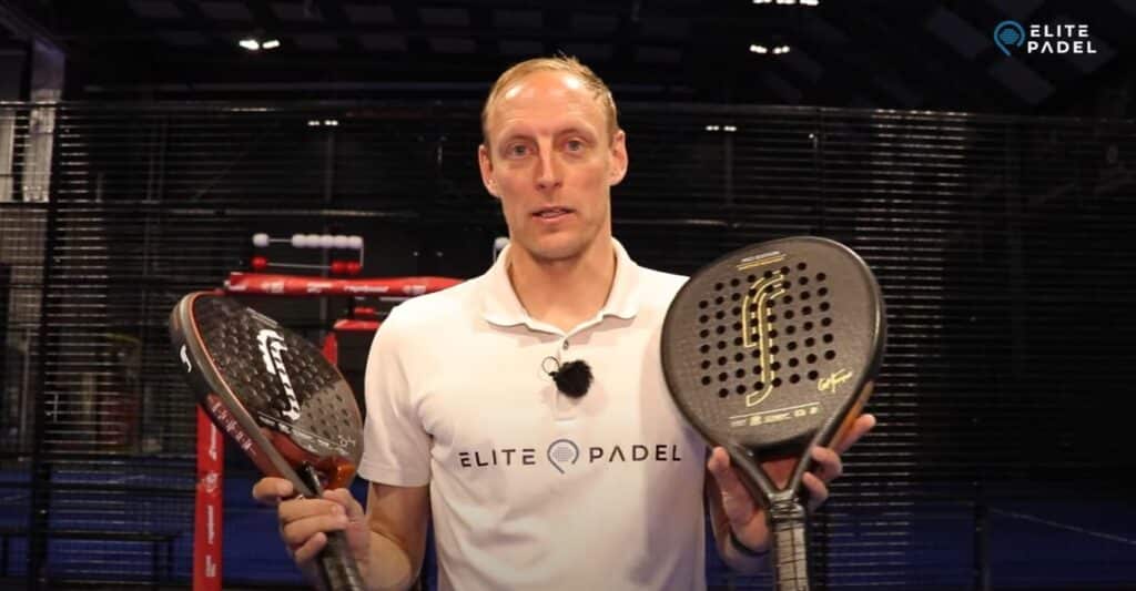 Picture from when we tested and reviewed the RS rackets