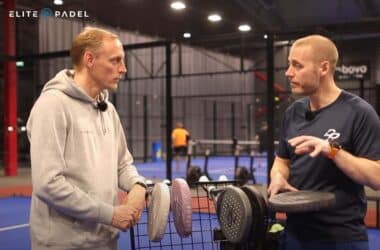 Micke at Elitepadel tests Dopadel Aries